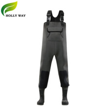 Men's 3mm gary Chest Neoprene Wader Hunting&Fishing Waders with Rubber Boots
